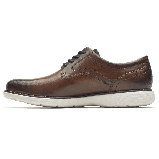 Rockport Men's Garett Plain Toe Oxford Dress Shoes - Brown - Image 2