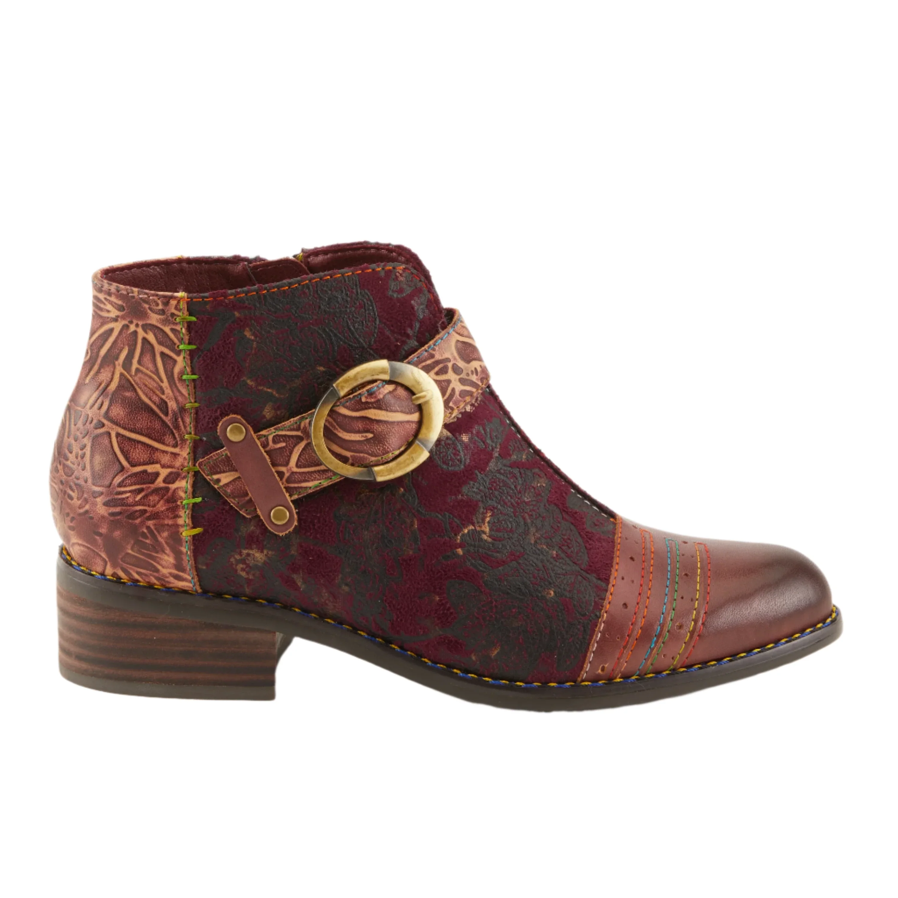 L'Artiste by Spring Step Women's Georgiana French Style Boot - Purple Multi - Image 2