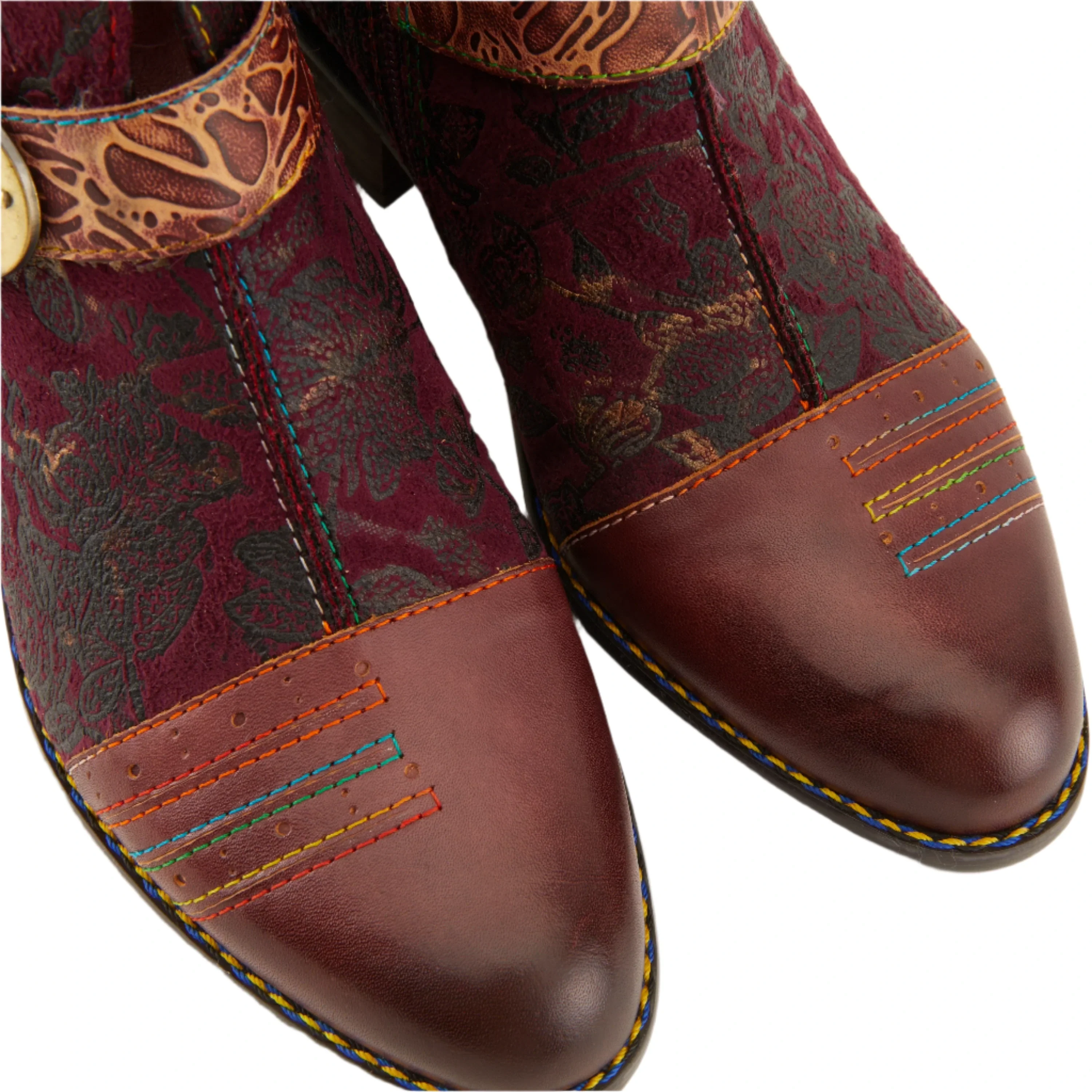 L'Artiste by Spring Step Women's Georgiana French Style Boot - Purple Multi - Image 3