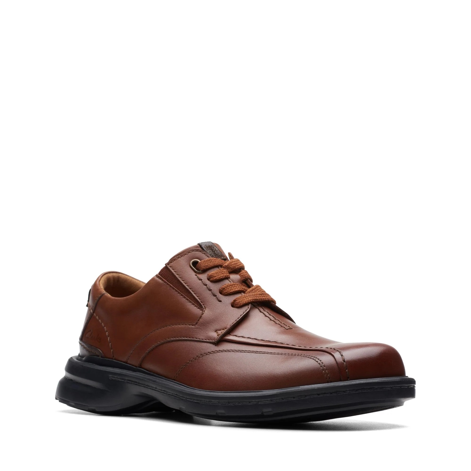 Clarks Men's Gessler Lace - Dark Tan Leather