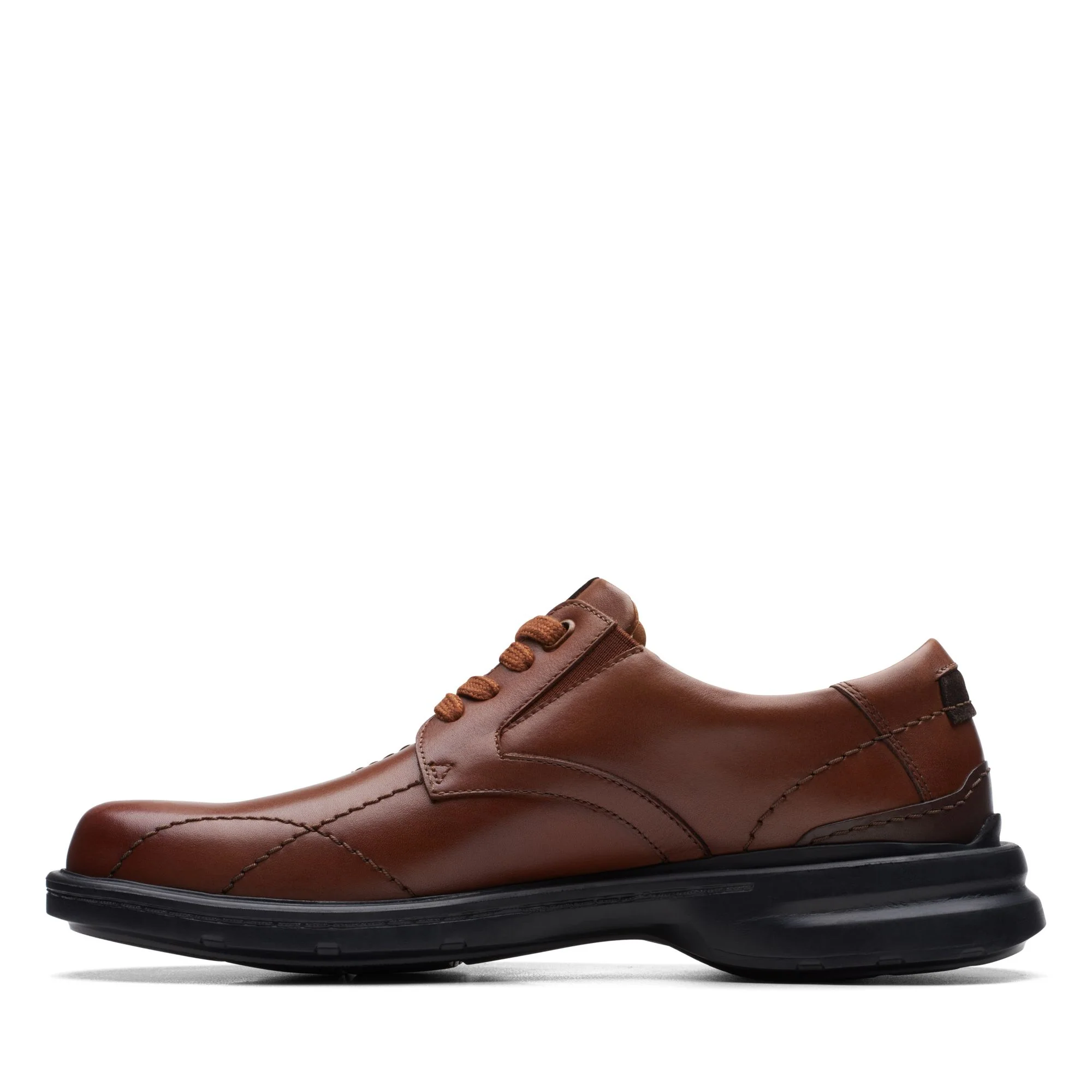 Clarks Men's Gessler Lace - Dark Tan Leather - Image 4