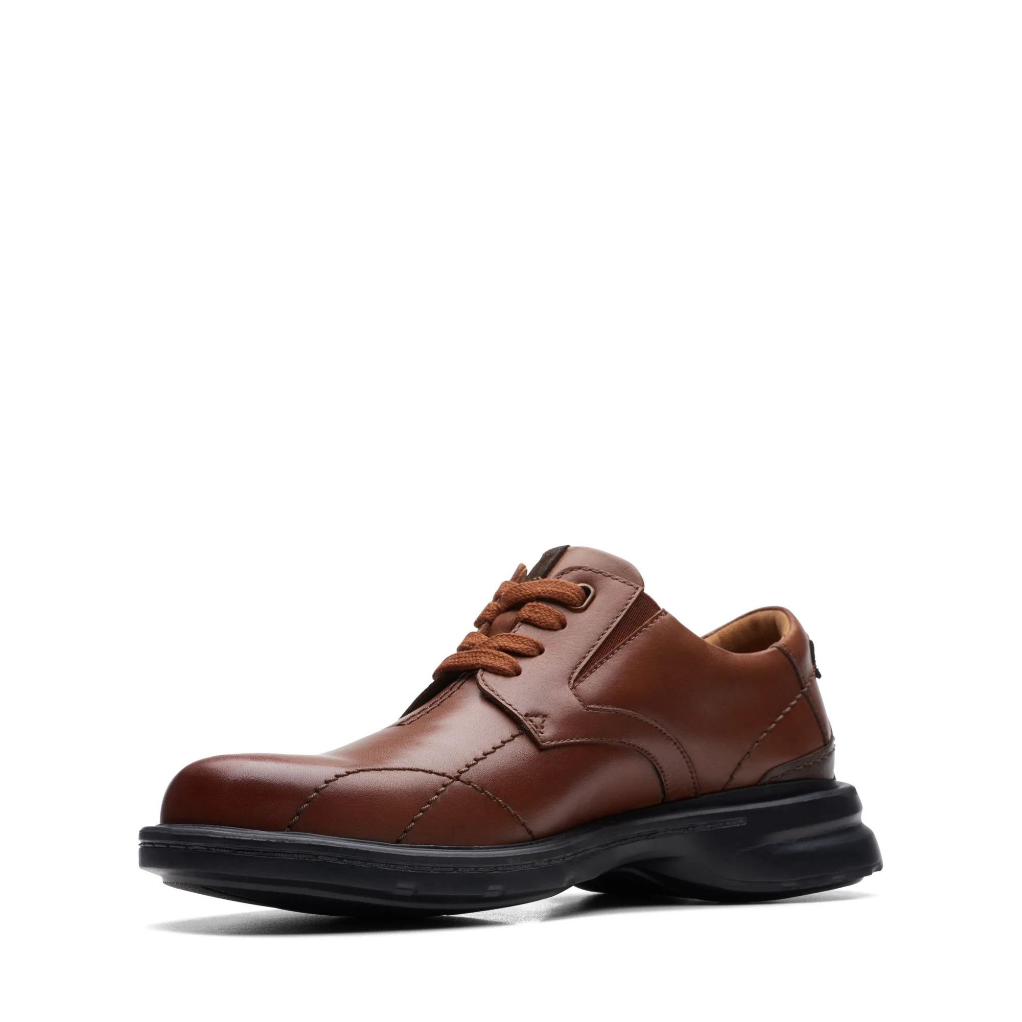 Clarks Men's Gessler Lace - Dark Tan Leather - Image 5
