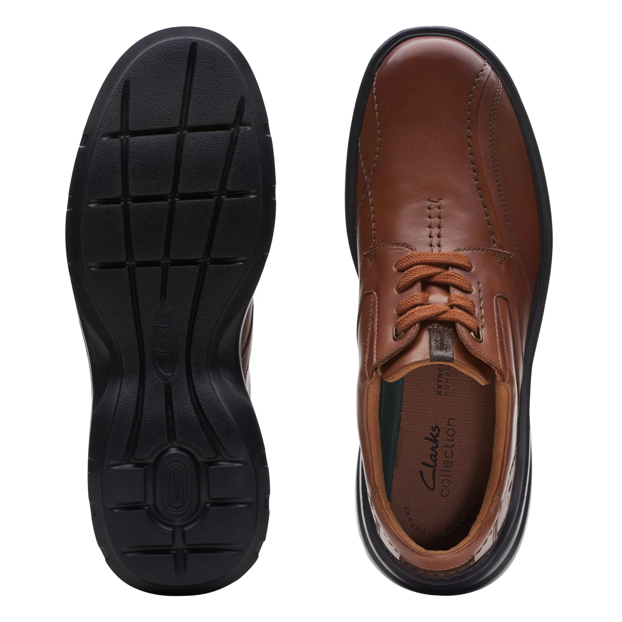 Clarks Men's Gessler Lace - Dark Tan Leather - Image 7