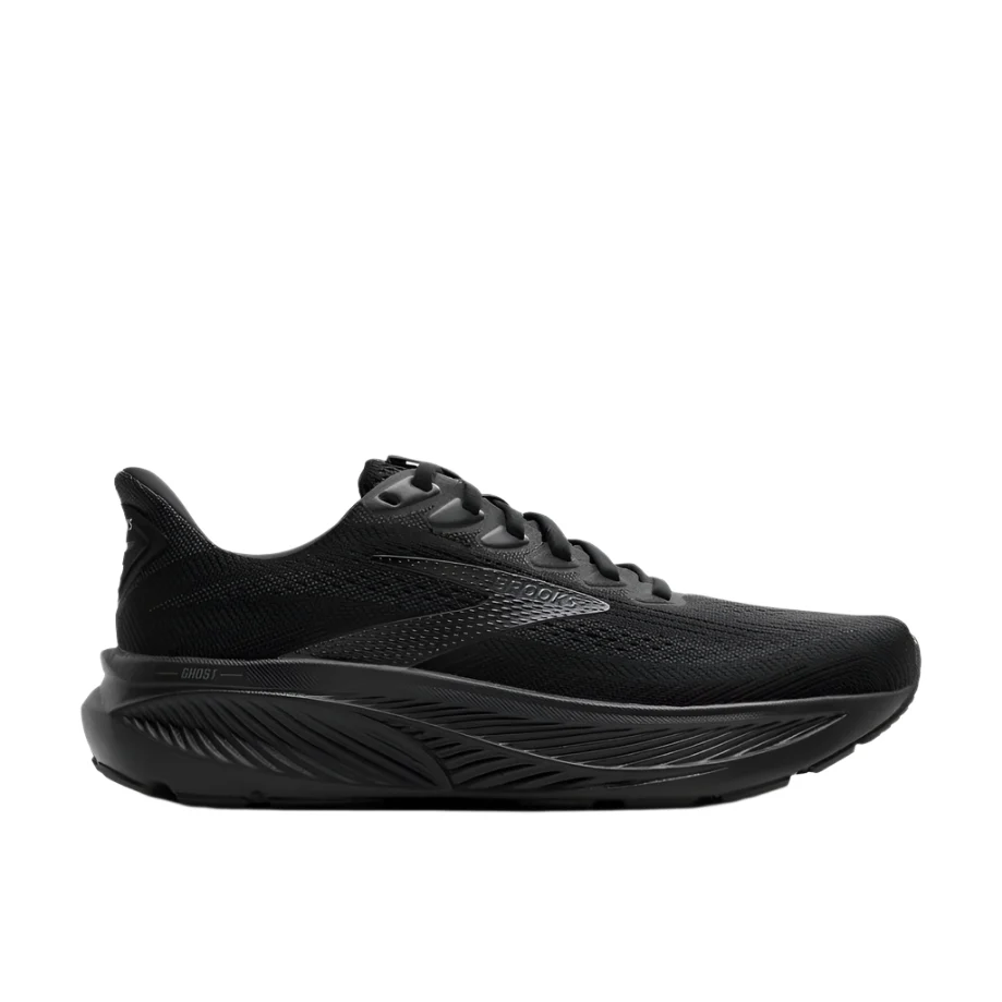 Brooks Women's Ghost 17 Dynamic Road Running Sneaker - Black/Black/Ebony - Image 3