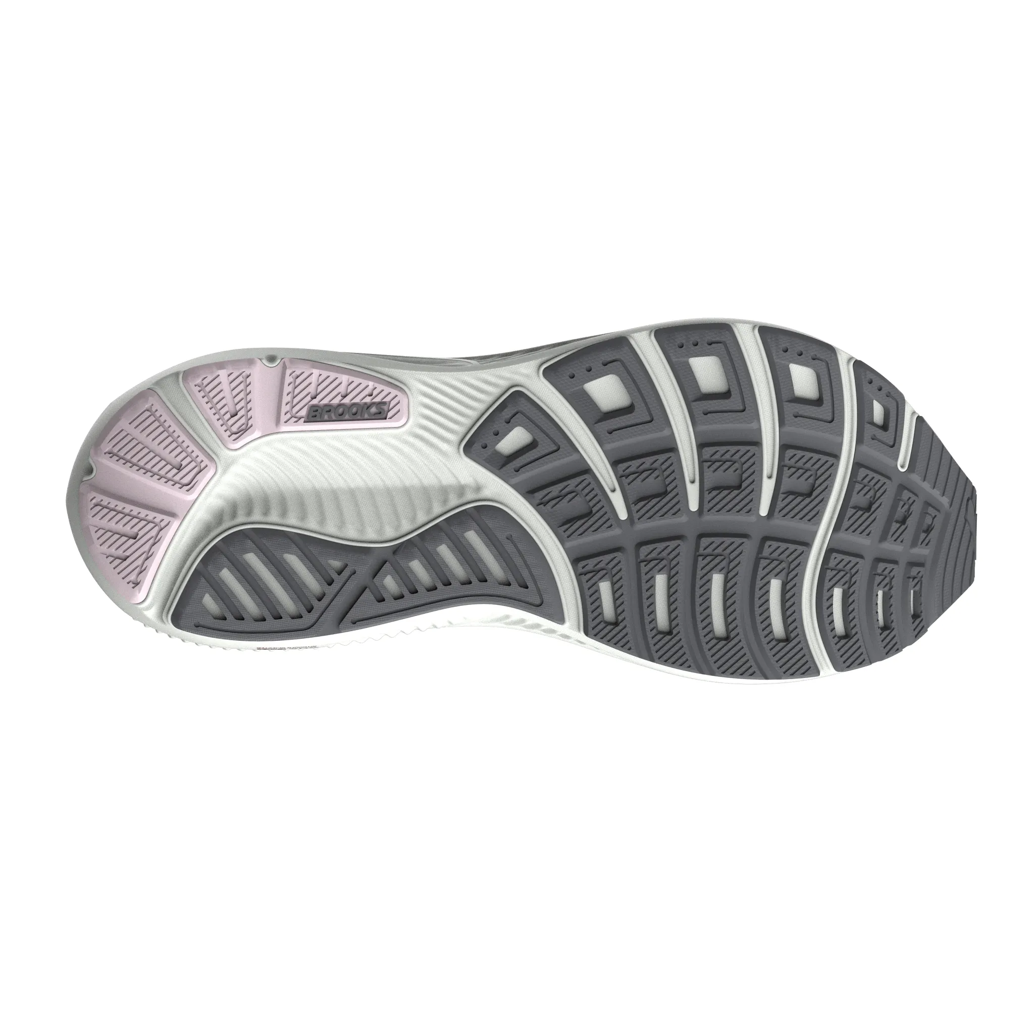 Brooks Women's Ghost 17 Dynamic Road Running Sneaker - Poppy Seed/Pink/Blue Wash - Image 3