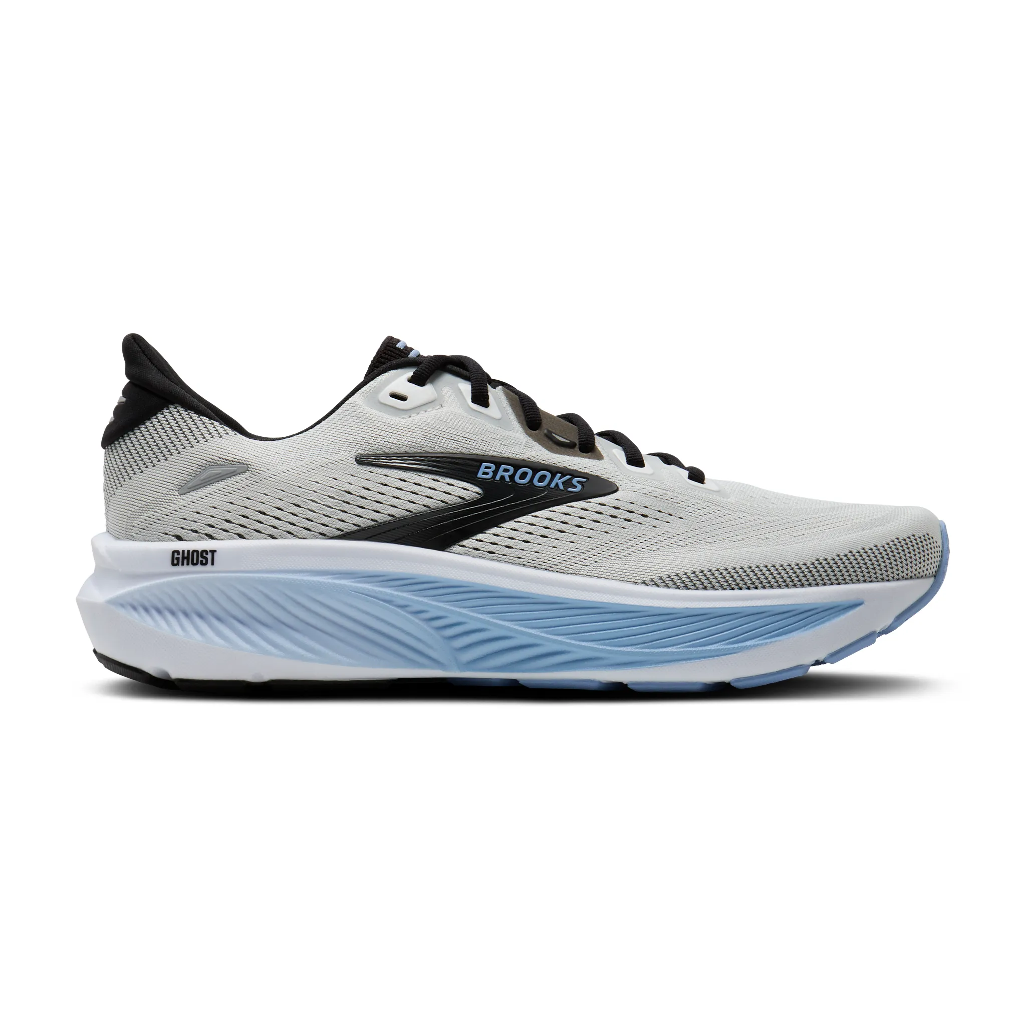 Brooks Men's Ghost 18 Running Shoe - White/Black/Open Air - Image 3