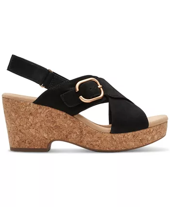 Clarks Women's Giselle Dove Sandals - Black - Image 2