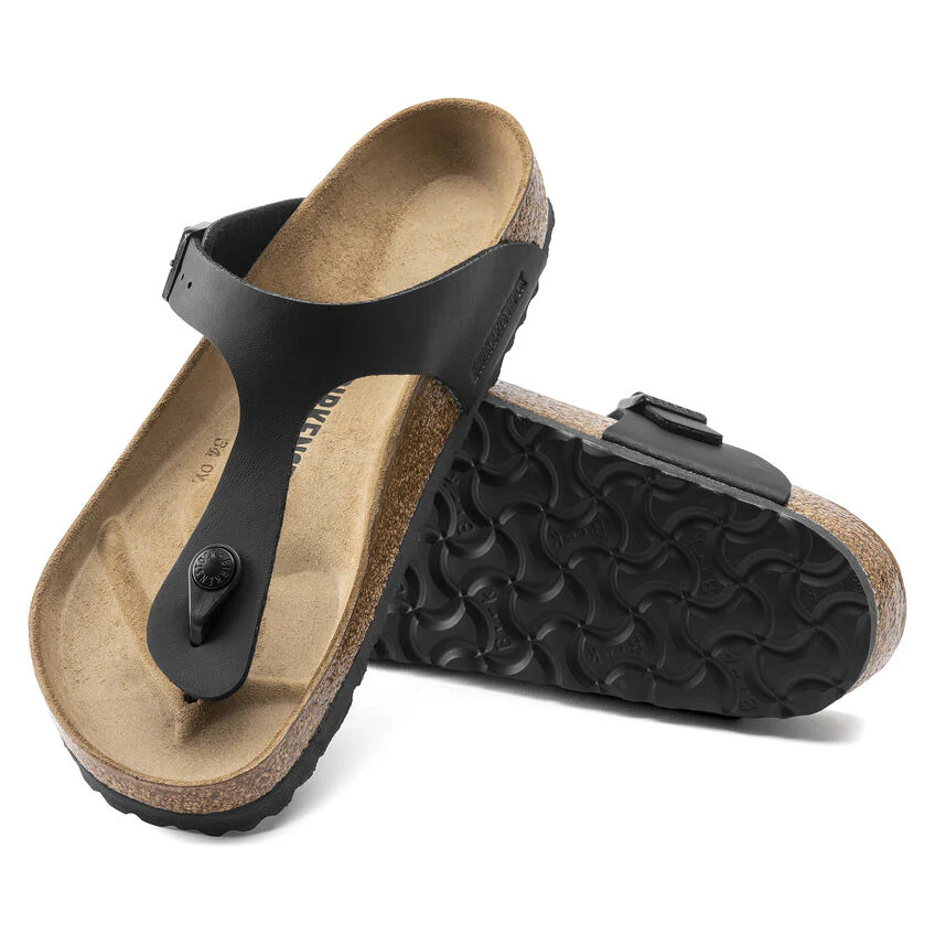 Birkenstock Women's Gizeh Birko-Flor Sandal - Black - Image 3
