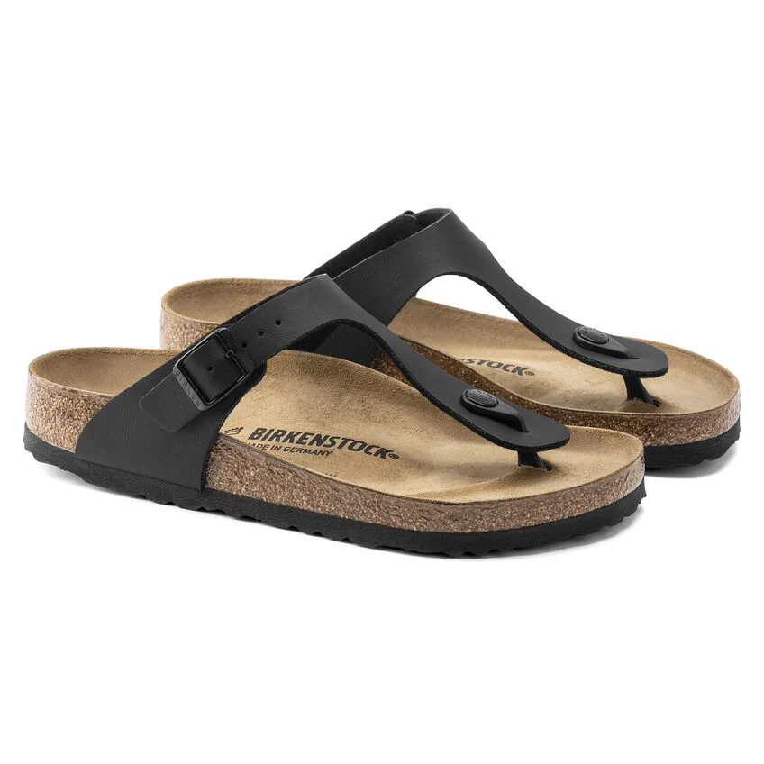 Birkenstock Women's Gizeh Birko-Flor Sandal - Black - Image 4