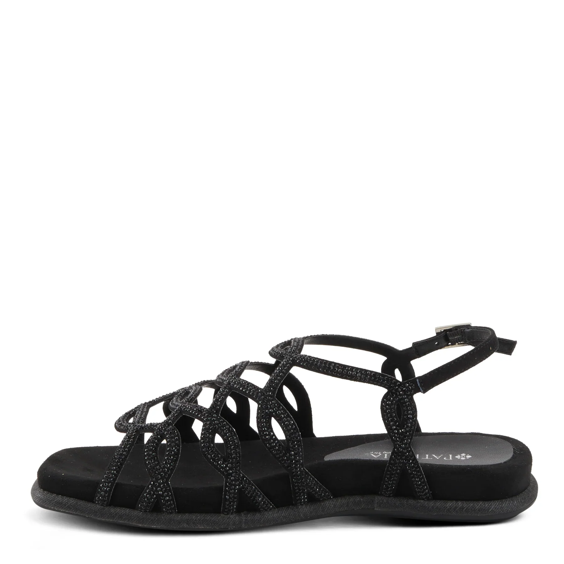 Patrizia by Spring Step Women's Glamgloss Sandals - Black - Image 2