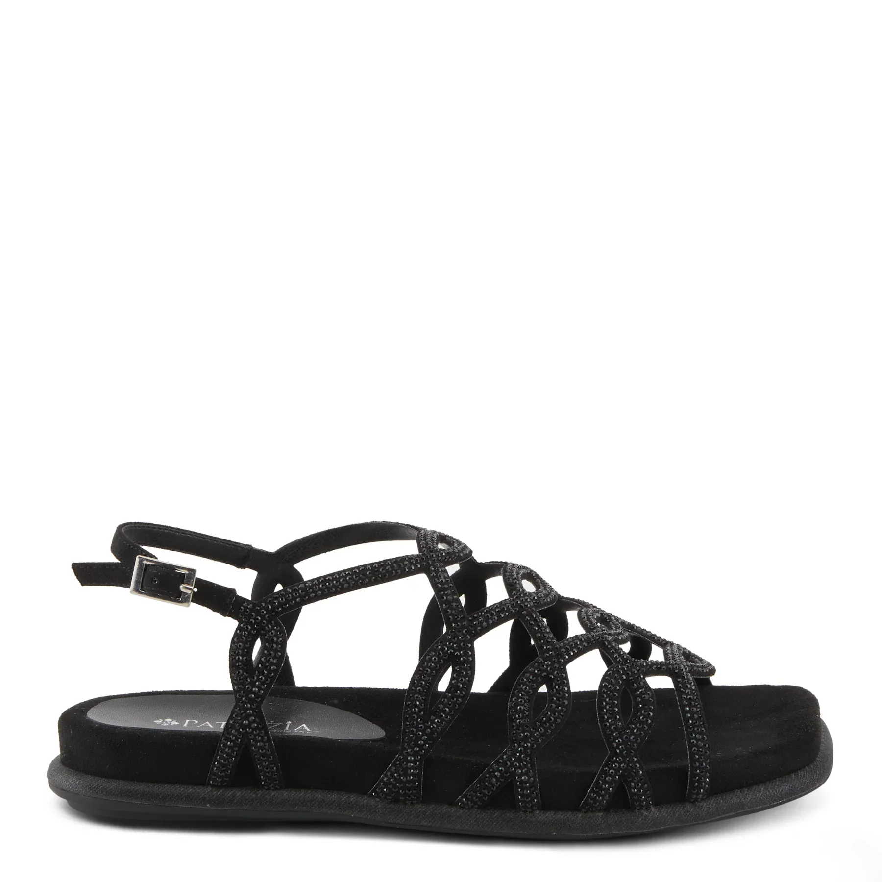 Patrizia by Spring Step Women's Glamgloss Sandals - Black - Image 3
