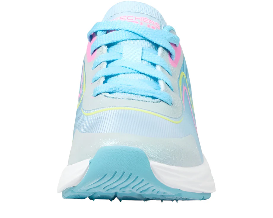 Skechers Kids Go-Run Accelerate Sneaker - Light Blue/Multi - Image 3