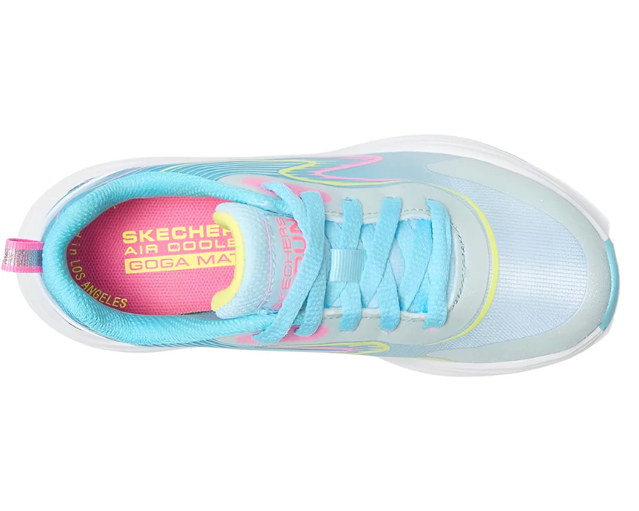 Skechers Kids Go-Run Accelerate Sneaker - Light Blue/Multi - Image 4