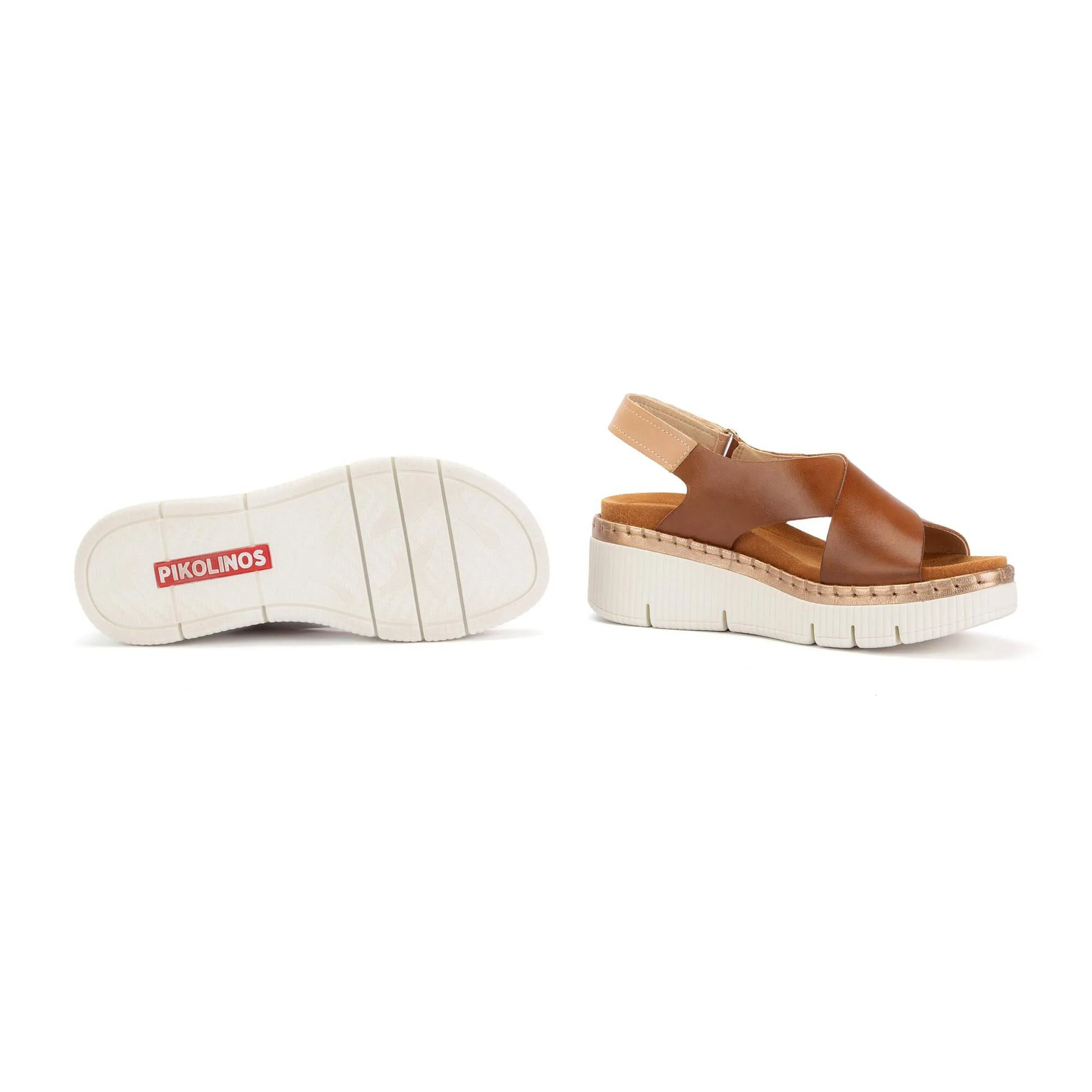 Pikolinos Women's Gomera Wedge Sandals - Brandy - Image 4