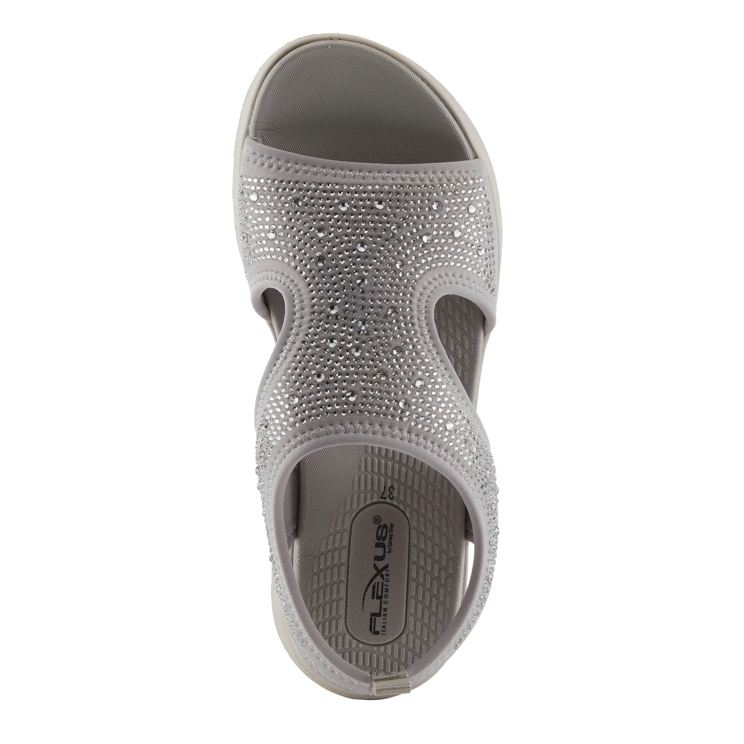 Flexus by Spring Step Women's Gosselin Open Toe Sandal - Grey - Image 6