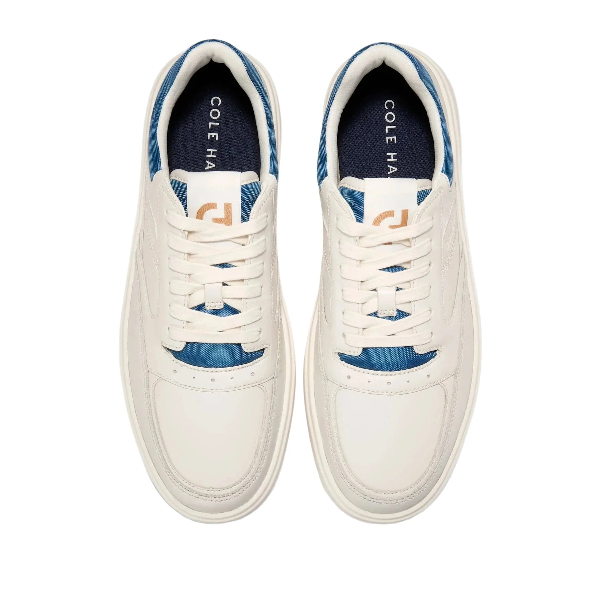 Cole Haan Men's Grand Crosscourt Traveler Setshot Sneakers - Ivory/Dark Blue - Image 3