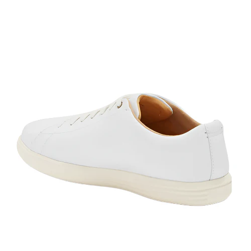 Cole Haan Men's Grand Crosscourt Sneaker - White Leather - Image 3