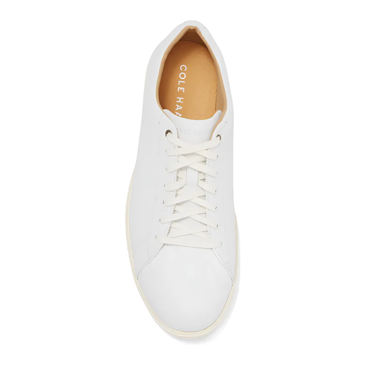 Cole Haan Men's Grand Crosscourt Sneaker - White Leather - Image 5