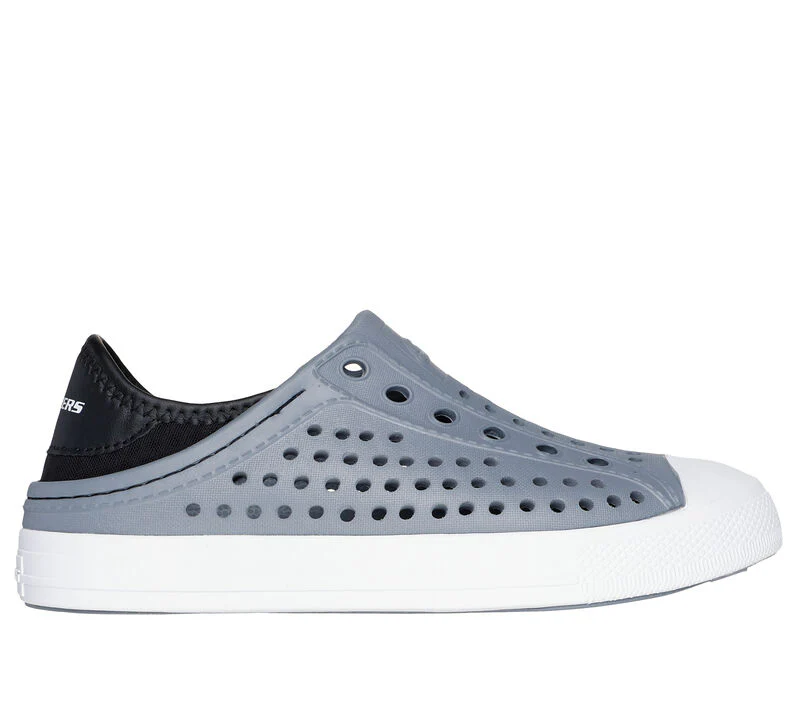Foamies by Skechers Little Kids Guzman Steps Sneaker - Charcoal/Black - Image 3