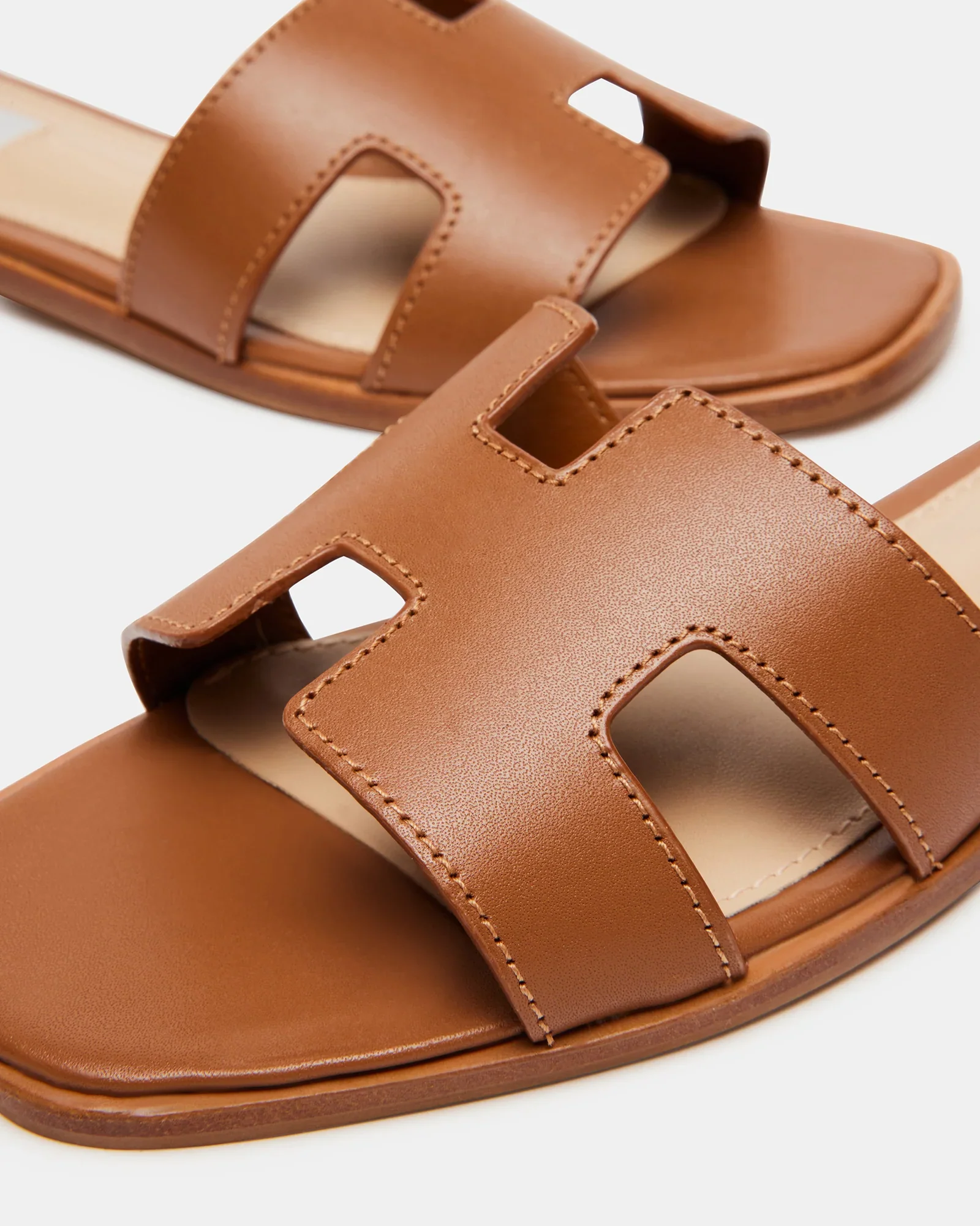 Women's Hadyn Leather Sandals - Cognac - Image 4