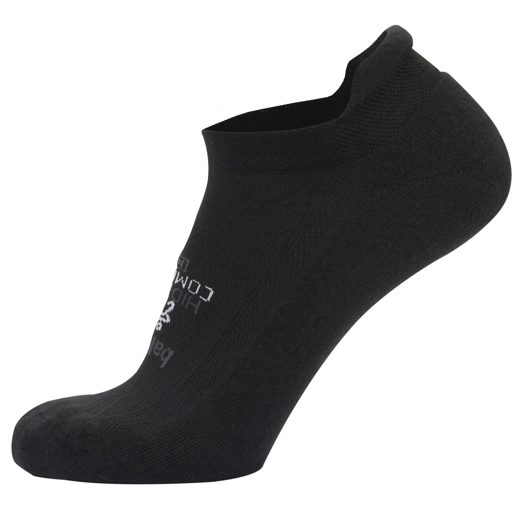 Balega Hidden Comfort No Show Tab Sock - Black - Image 5