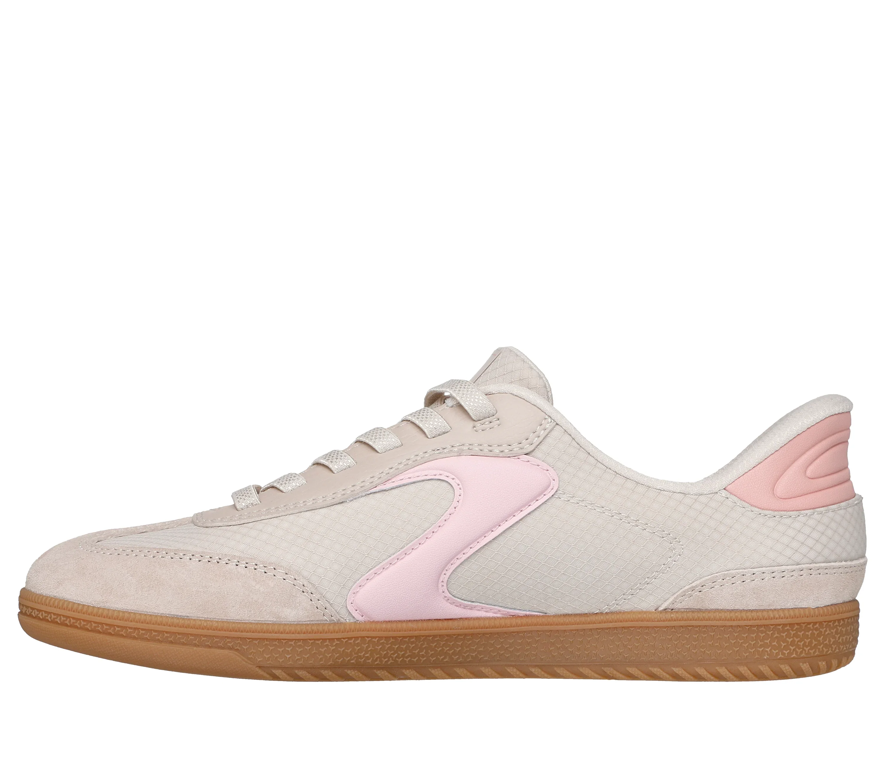 Skechers Women's Hothshot Everyday Ease Slip-In Sneaker - Natural/Pink - Image 2