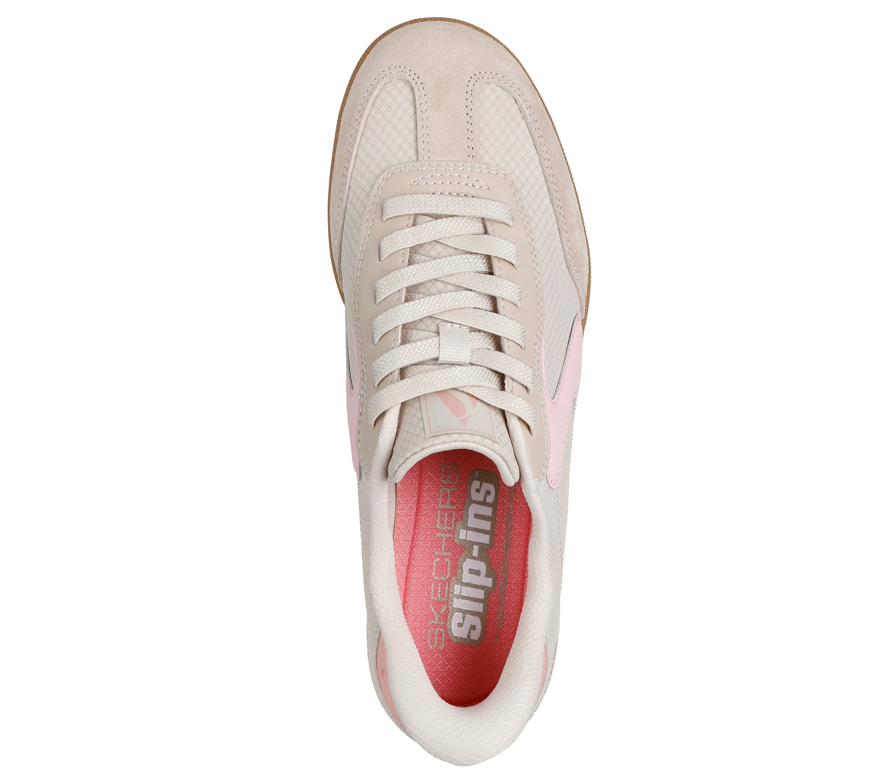 Skechers Women's Hothshot Everyday Ease Slip-In Sneaker - Natural/Pink - Image 4
