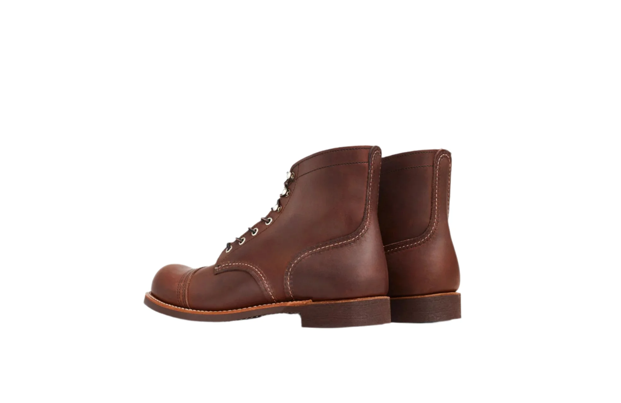 Red Wing Men's Iron Ranger Round Toe Boots - Amber - Image 4