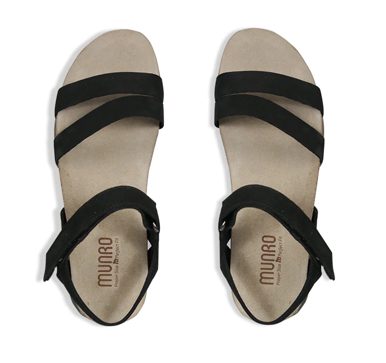 Munro Women's Juniper Sandal - Black Nubuck - Image 4
