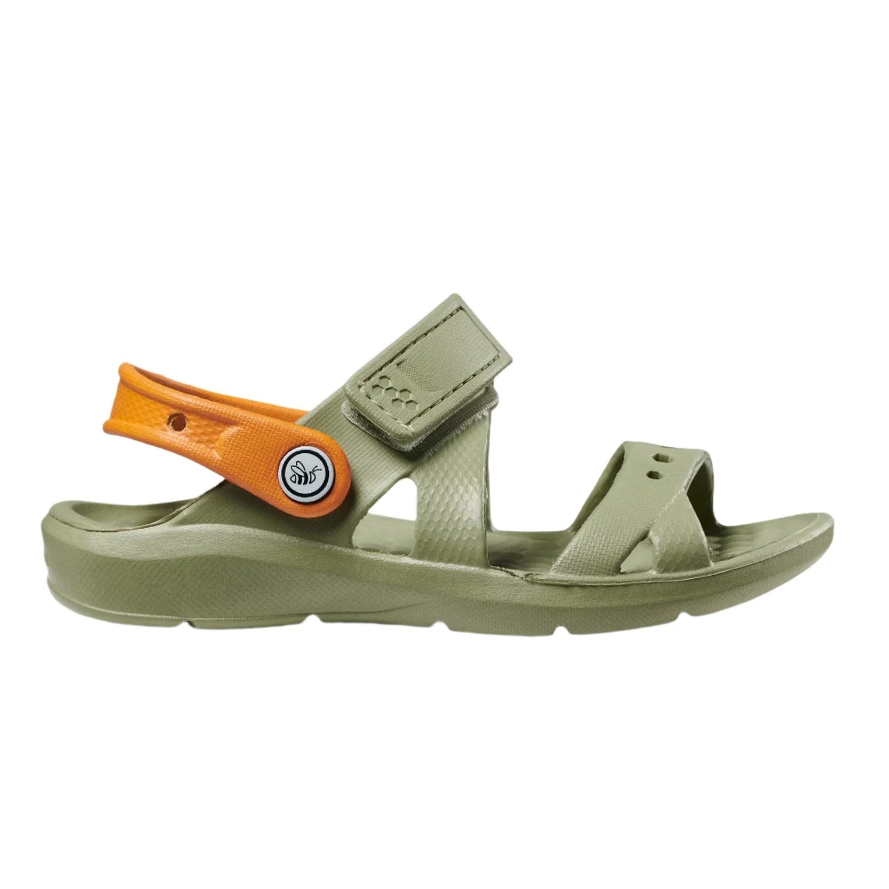 Joybees Kids (Sizes Child 4-13/Junior 1-2) Adventure Sandal - Olive/Burnt Orange - Image 2