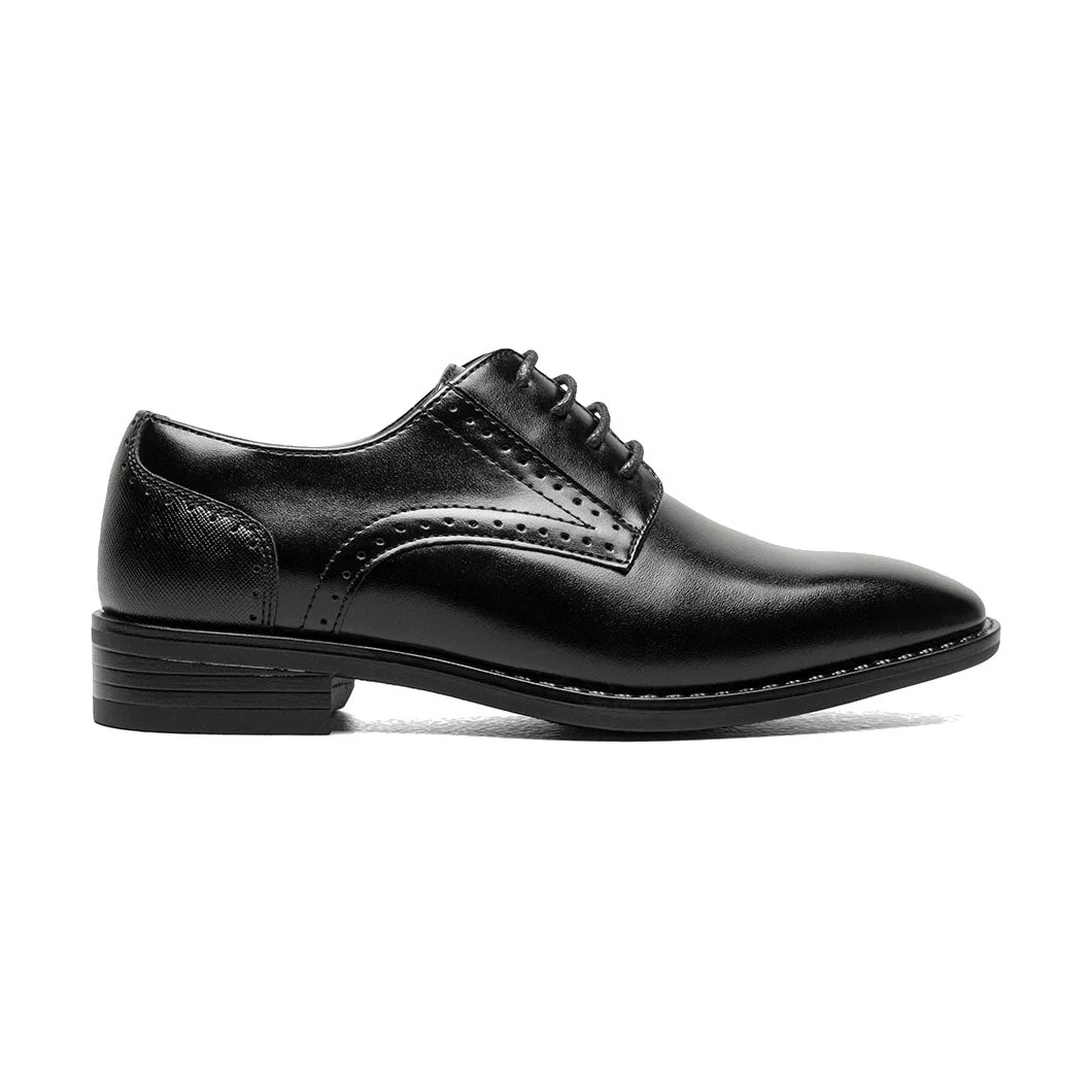 Stacy Adams Boys Kalvin Plain Toe Oxford - Black - Image 5