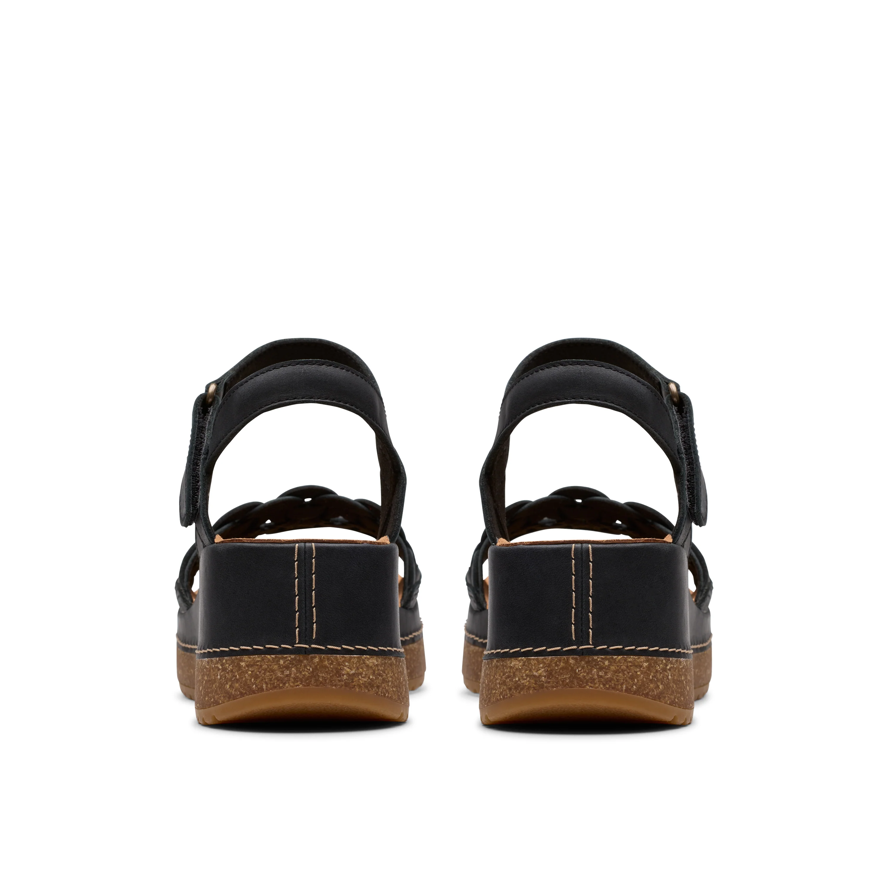 Clarks Women's Kassanda Bar Wedge Sandal - Black - Image 5