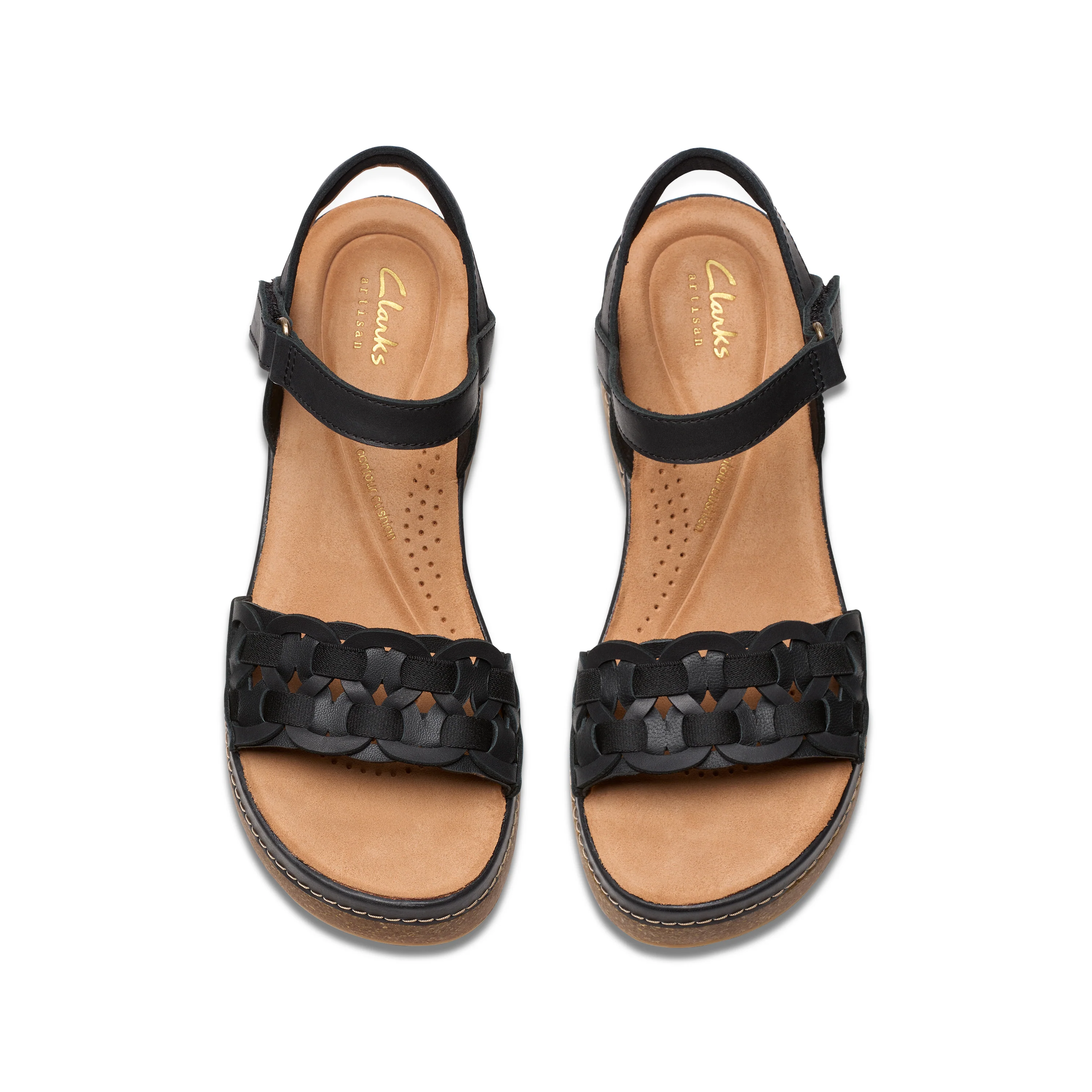 Clarks Women's Kassanda Bar Wedge Sandal - Black - Image 6