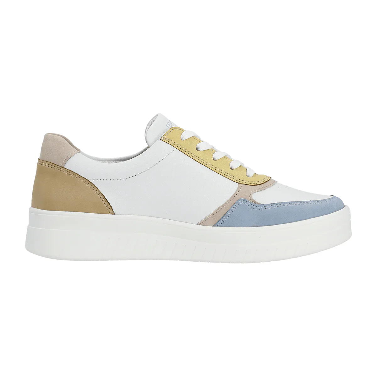 Remonte by Rieker Women's Pearl White Leather Sneakers - Aqua/Weiss/Rose/Sun/Mauve/Tan - Image 2