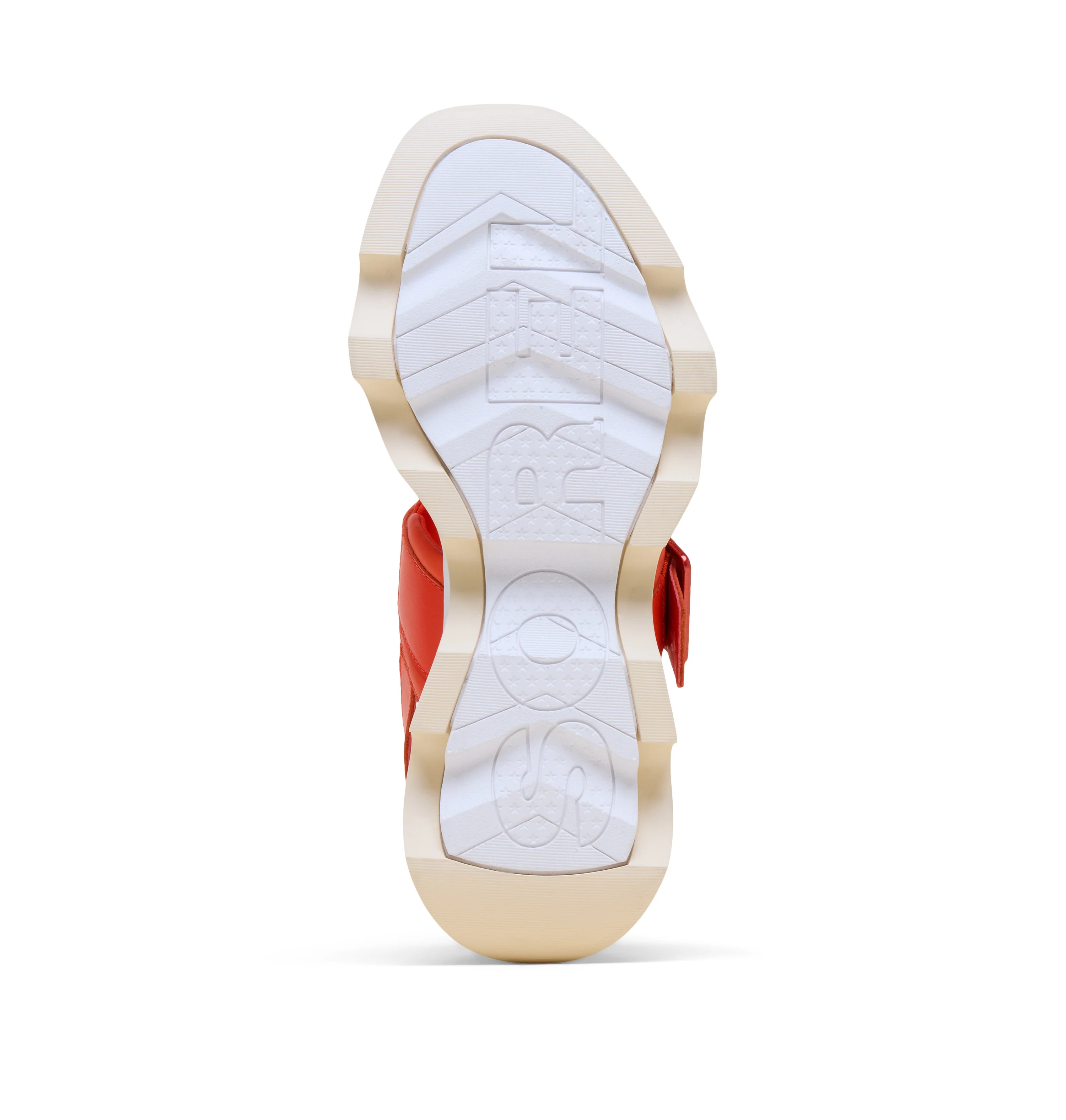 Sorel Women's Kinetic Impact Wedge Sandal - Crimson Fire/Honey White - Image 3