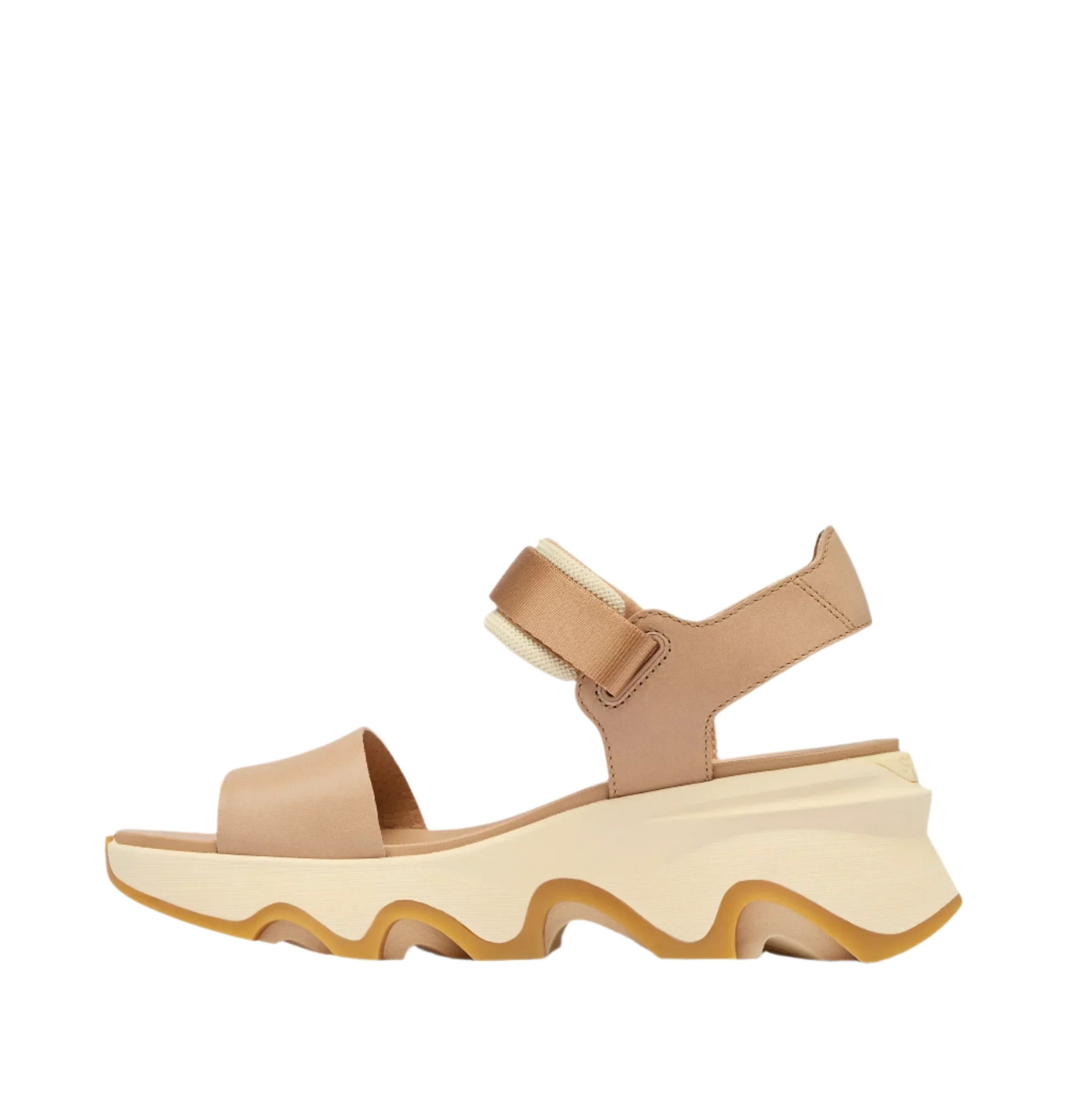 Sorel Women's Kinetic Y-Strap Wedge Sandal - Honest Beige/Honey - Image 2