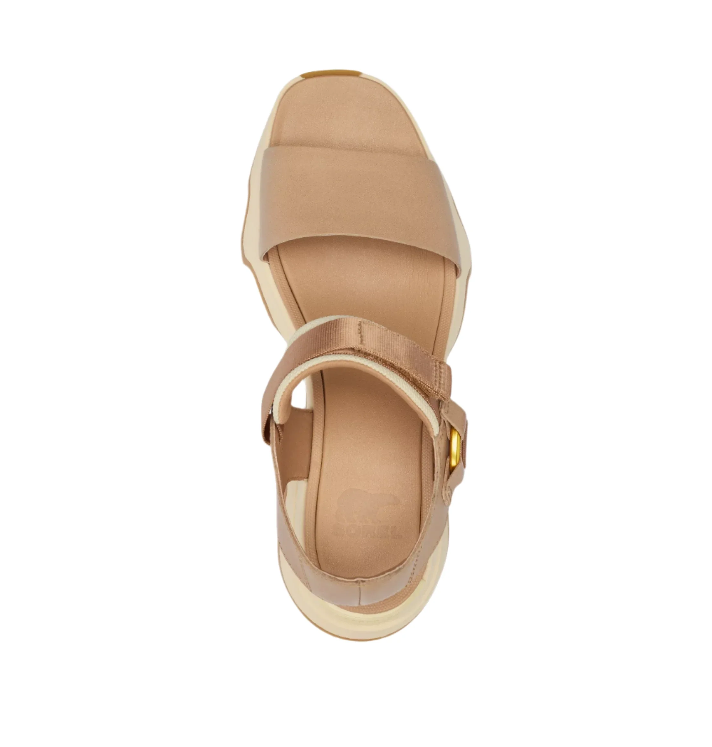 Sorel Women's Kinetic Y-Strap Wedge Sandal - Honest Beige/Honey - Image 6