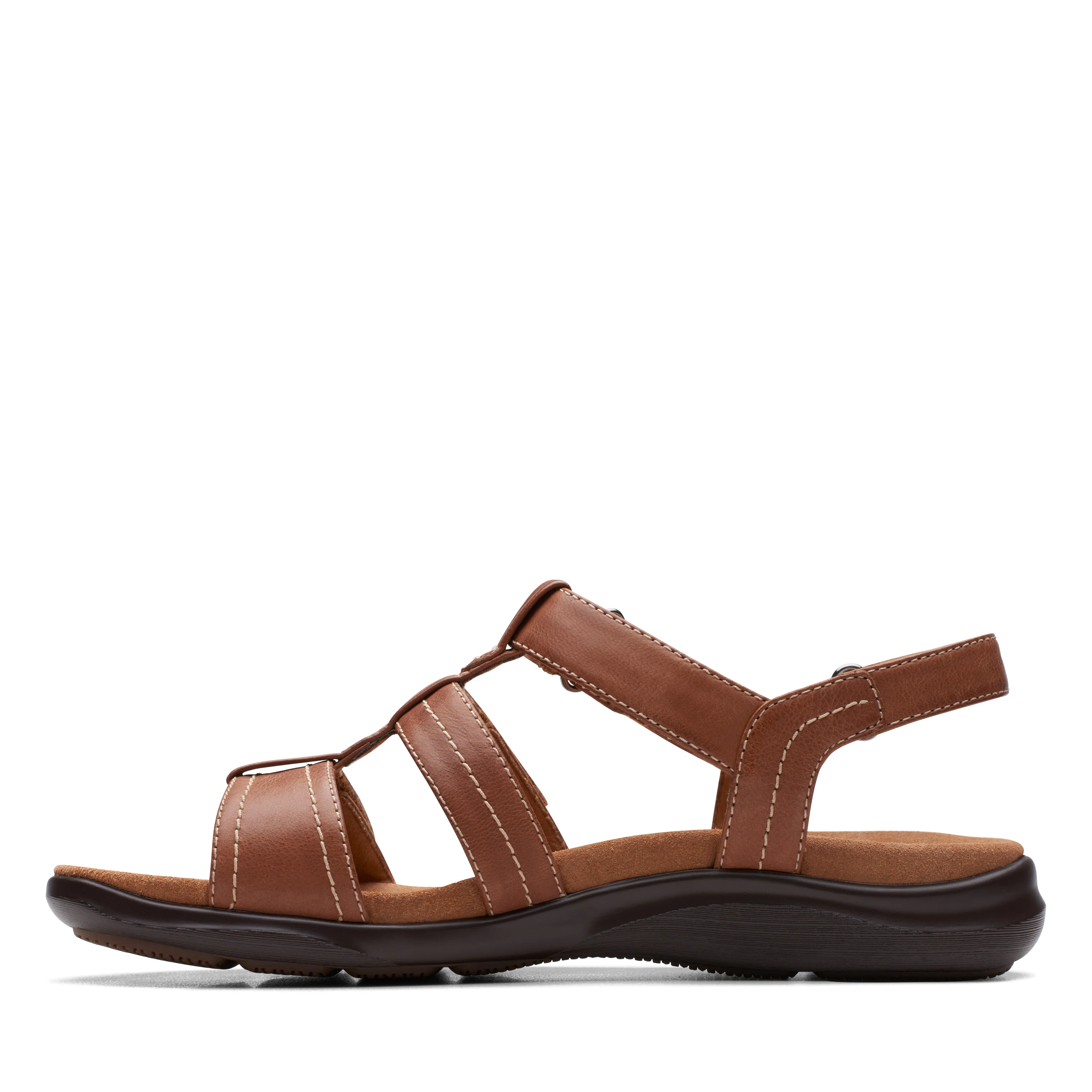 Clarks Women's Kitly Step Back Strap Sandal - Tan - Image 2