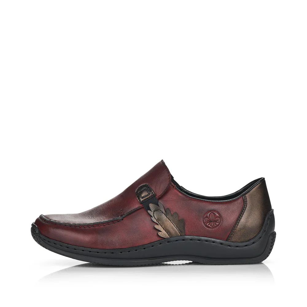 Rieker L1759 Celia Slip-On - Red (Burgundy) - Image 2