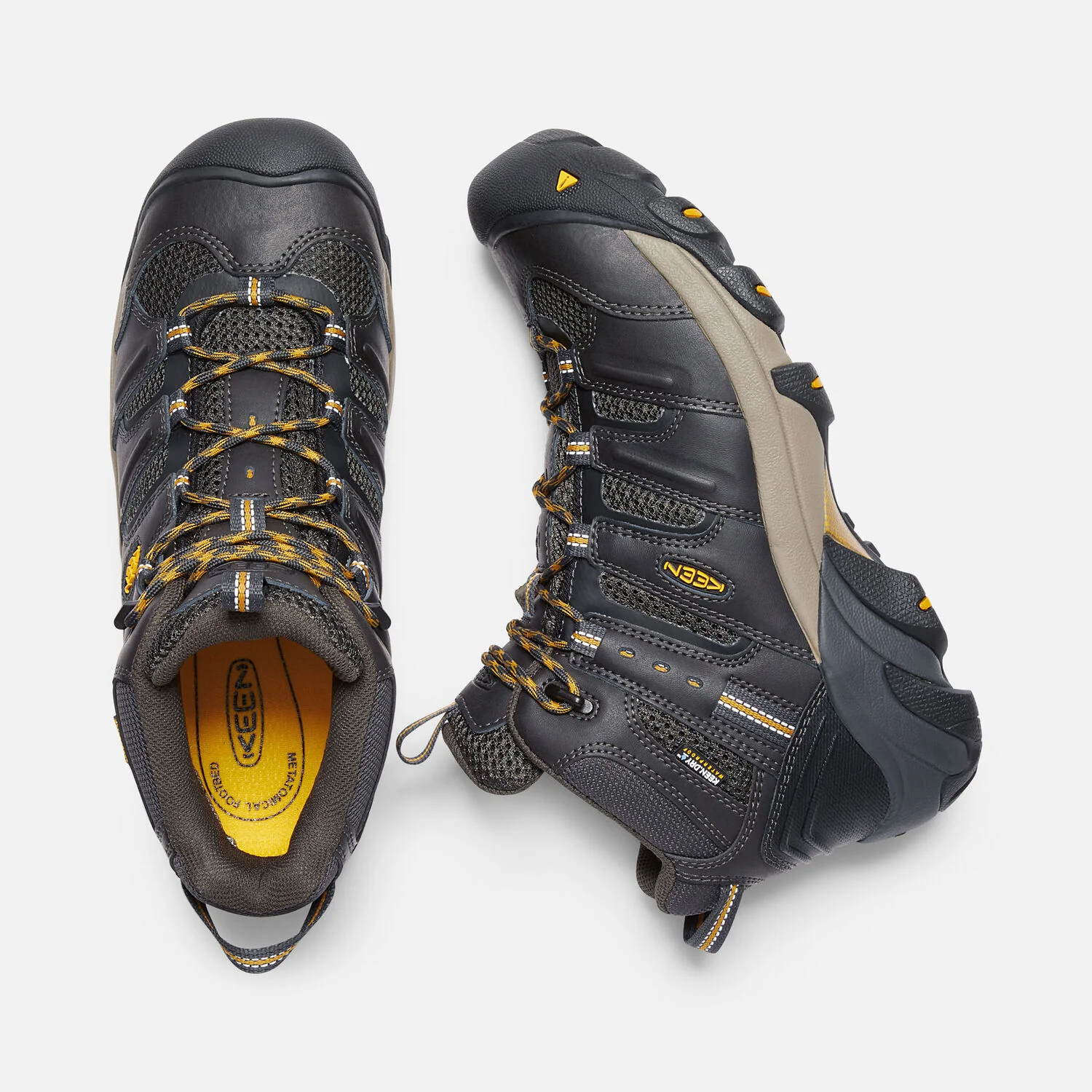 Keen Utility Men's Lansing Steel Toe Waterproof Boots - Raven/ Tawny Olive - Image 5