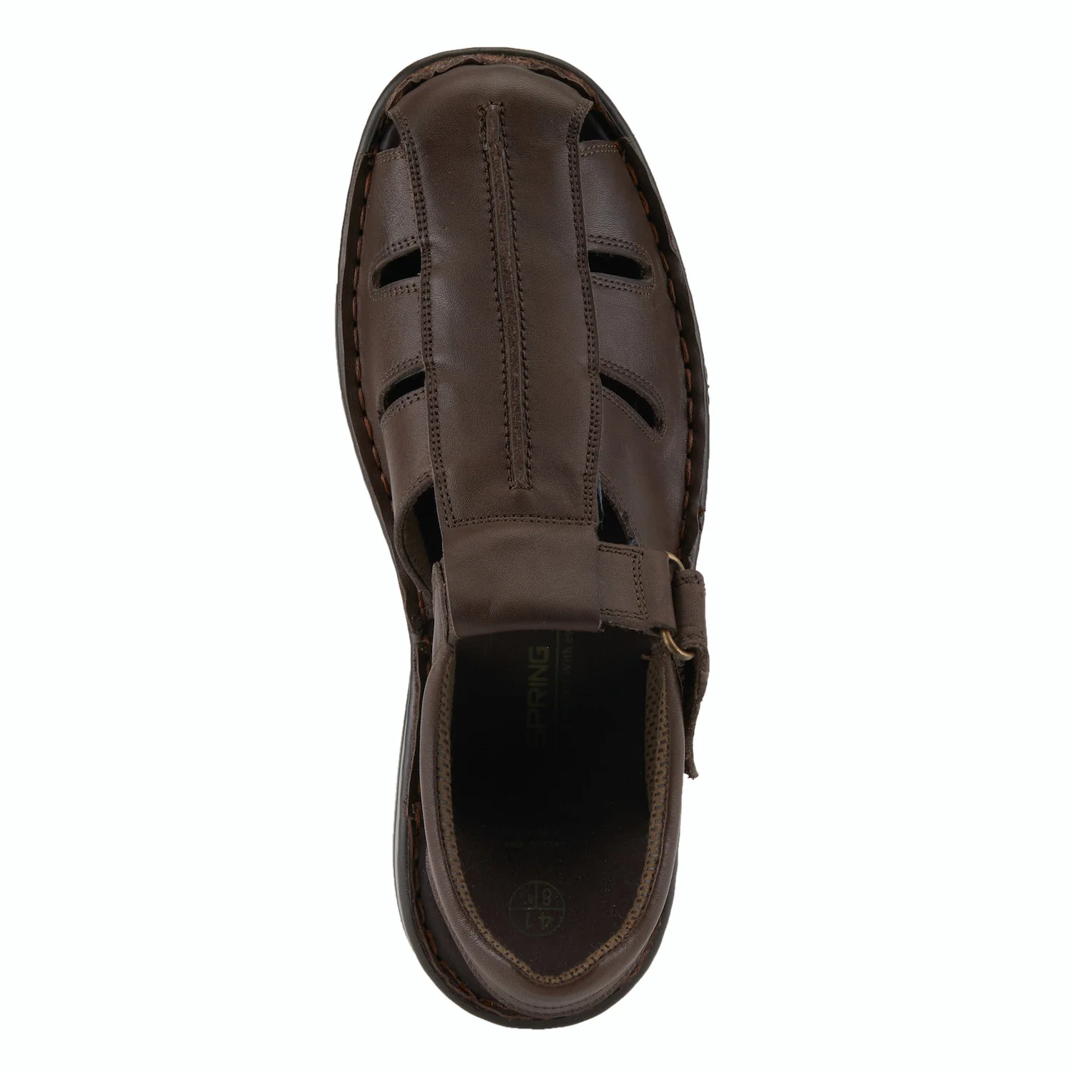Spring Step Men's Laredo Leather Sandal - Dark Brown - Image 6