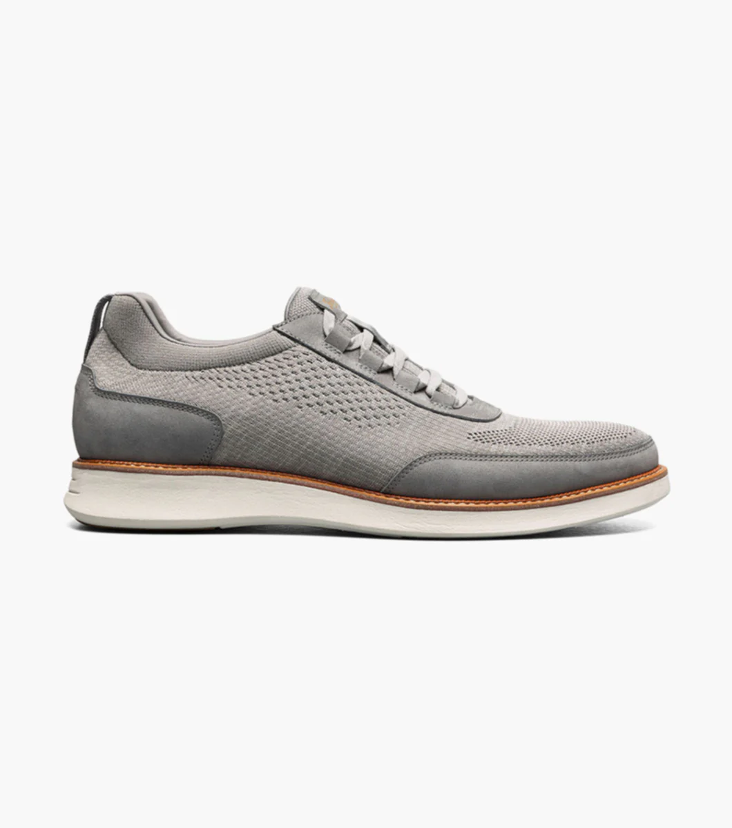 Florsheim Men's Launch Knit Elastic Lace Moc Toe Slip On - Gray - Image 3
