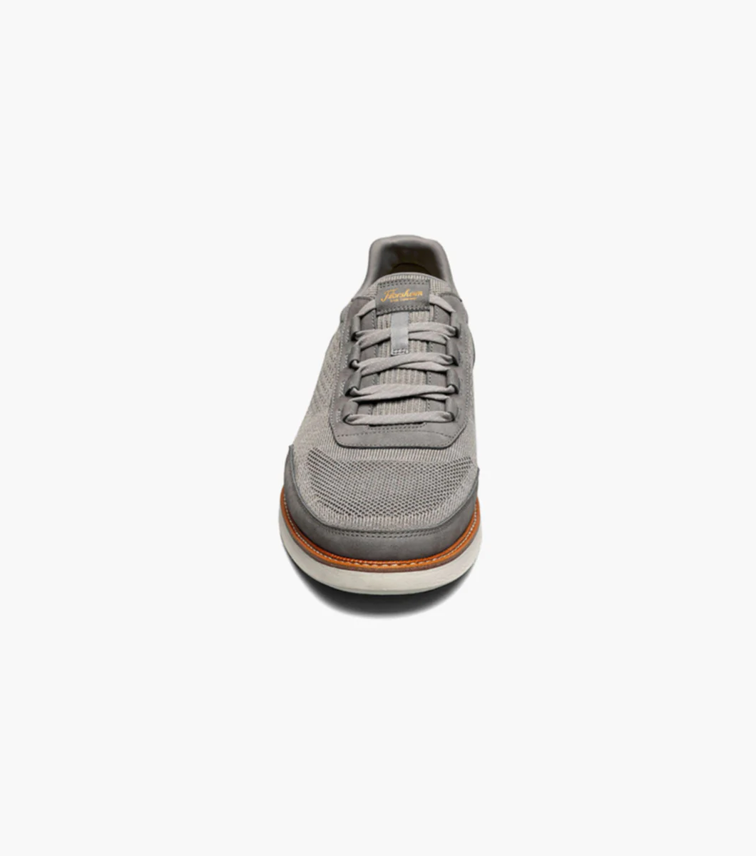 Florsheim Men's Launch Knit Elastic Lace Moc Toe Slip On - Gray - Image 4