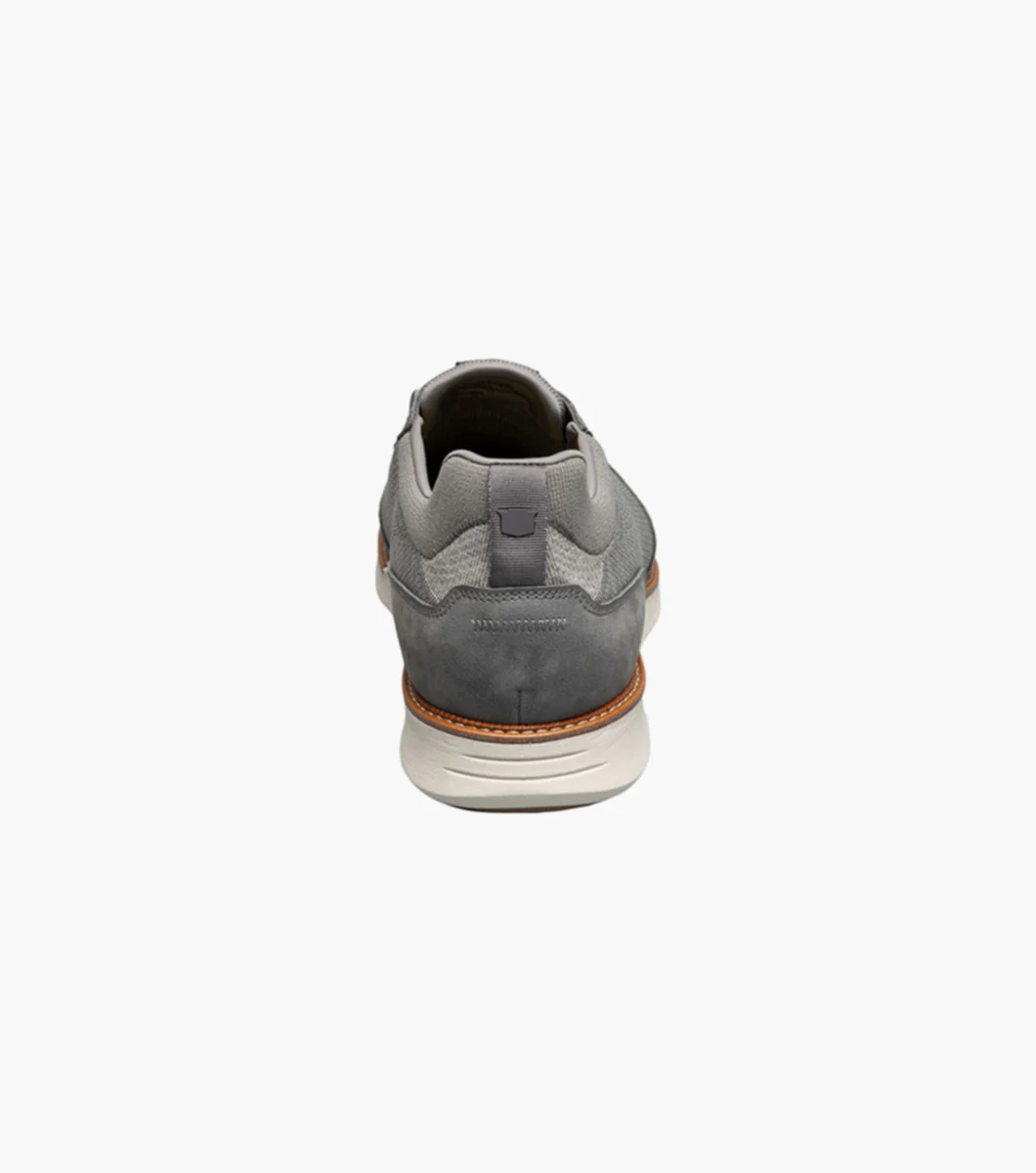 Florsheim Men's Launch Knit Elastic Lace Moc Toe Slip On - Gray - Image 5