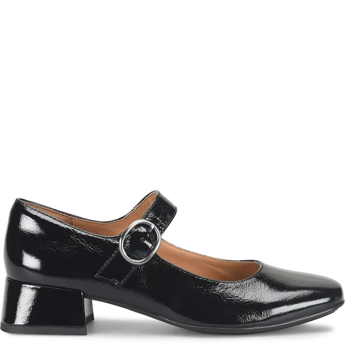 Sofft Women's Laura Heeled Mary Jane Shoe - Black Patent - Image 3