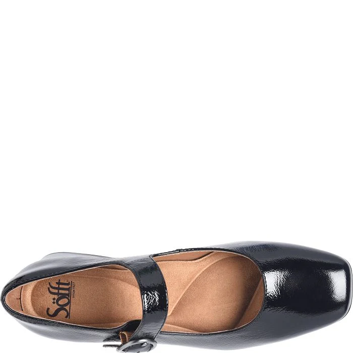 Sofft Women's Laura Heeled Mary Jane Shoe - Black Patent - Image 7