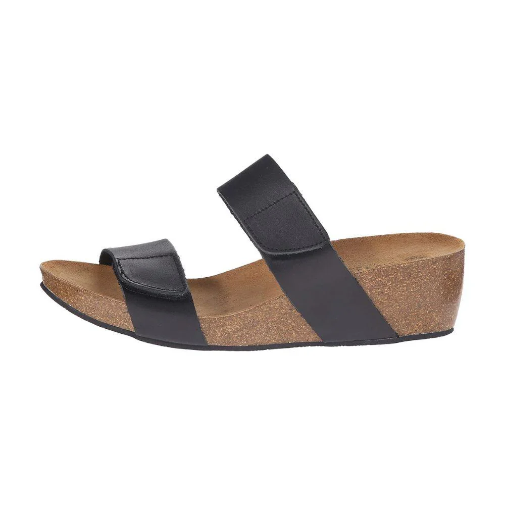 Eric Michael by Laurevan Women's Liat Wedge Sandal - Black - Image 2