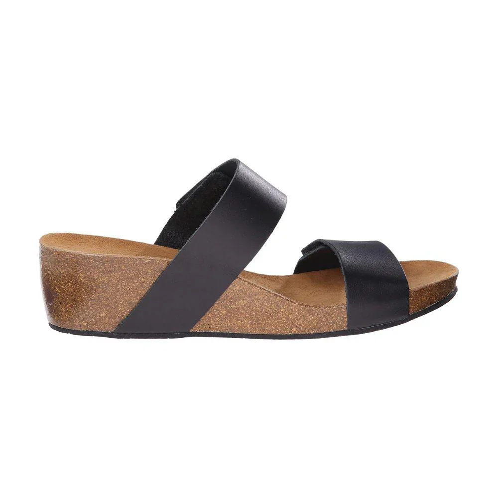 Eric Michael by Laurevan Women's Liat Wedge Sandal - Black - Image 3