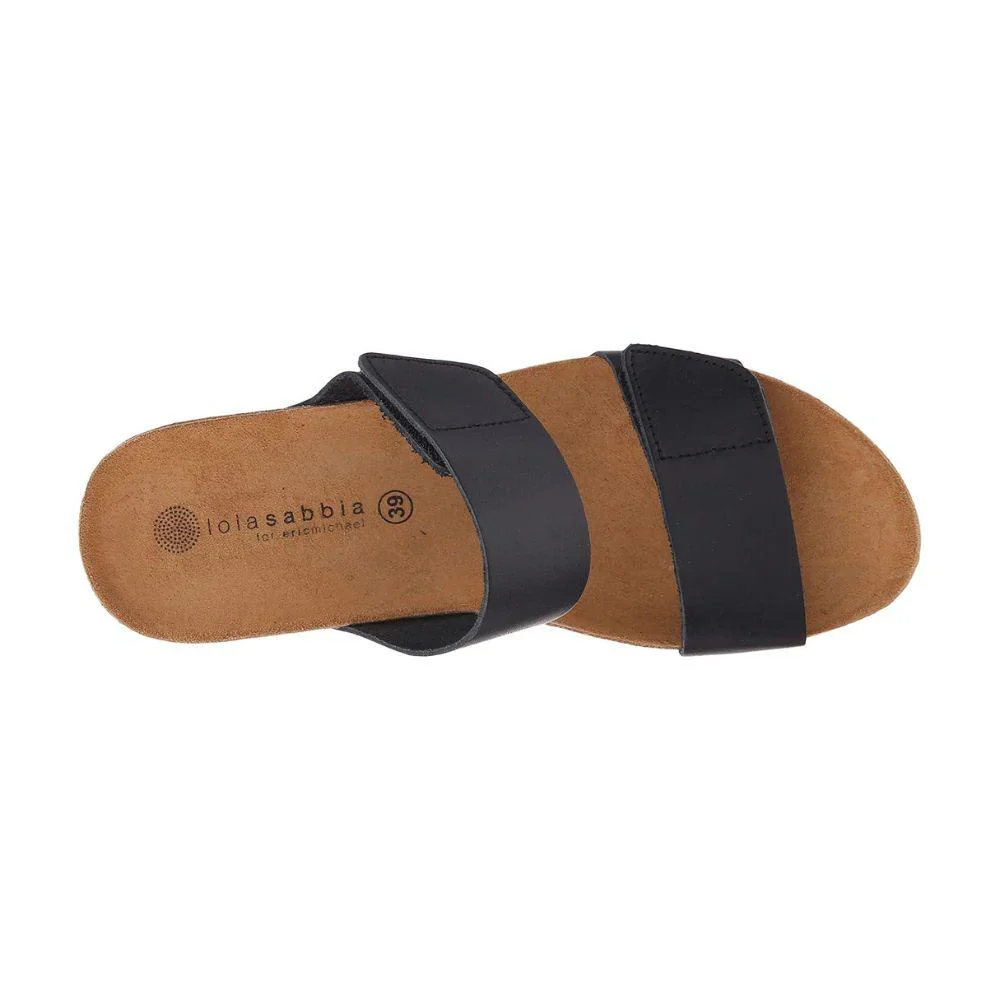 Eric Michael by Laurevan Women's Liat Wedge Sandal - Black - Image 6
