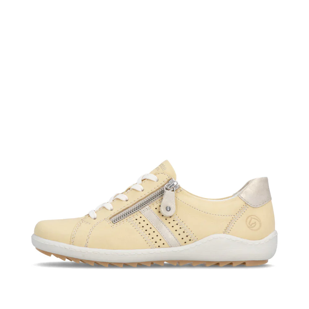 Remonte by Rieker Liv 17 Side Zip Sneaker - Sun/Muschel - Image 2